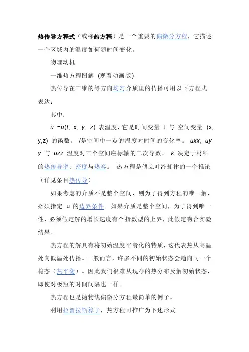 热传导方程式