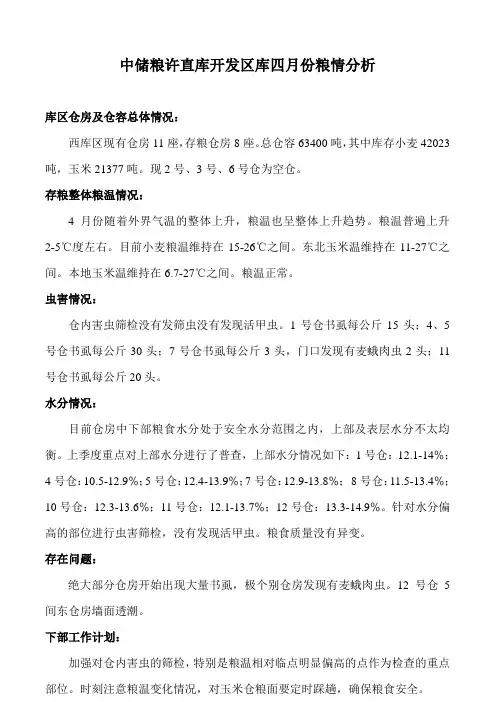 月粮情分析