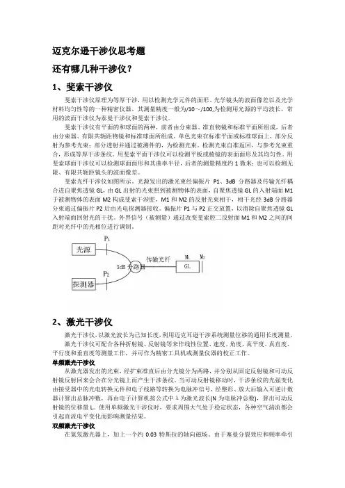 迈克尔逊干涉仪思考题222