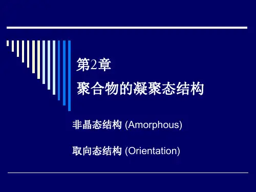 第2章 聚集态结构——第06讲 非晶态与取向态(1)