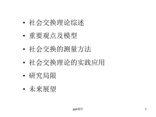社会交换理论-ppt课件