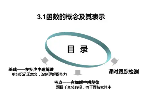 2020-2021学年高中数学人教A版必修第一册课件：3.1函数的概念及其表示