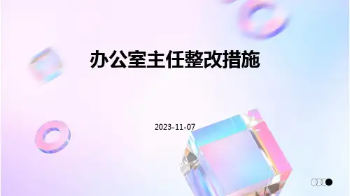 办公室主任整改措施
