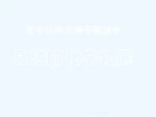 初中化学竞赛辅导