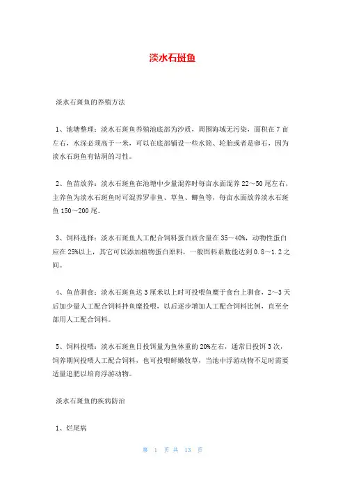 淡水石斑鱼