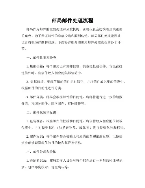 邮局邮件处理流程