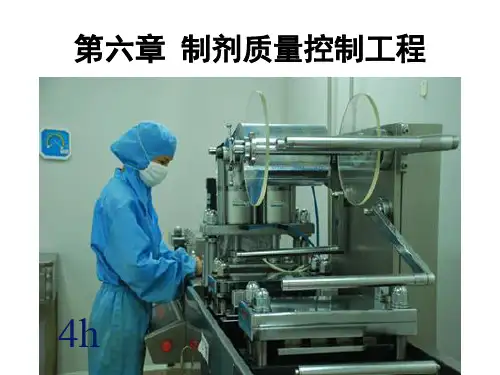 药物制剂工程-第六章 制剂质量控制工程