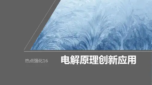 2024届高考一轮复习化学课件(鲁科版)：化学反应与能量转化-电解原理创新应用