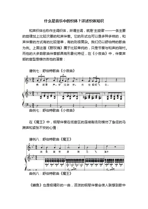 什么是音乐中的织体？详述织体知识