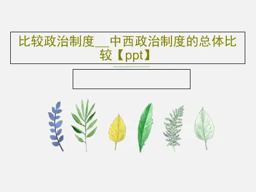 比较政治制度__中西政治制度的总体比较【ppt】共16页文档