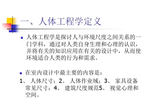 人体工程学与室内设计全解ppt课件