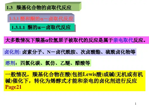 第一章_卤化反应__1.3