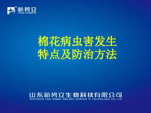 棉花病虫害ppt 新势立
