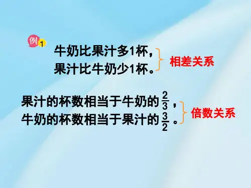 苏教版六年级数学下册比的意义