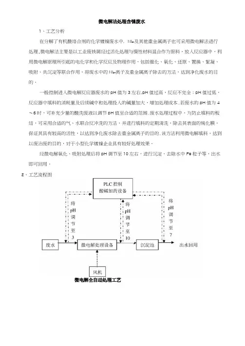 镀镍废水处理