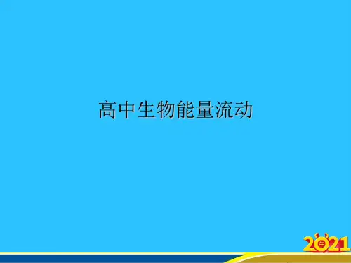 高中生物能量流动 (3)优秀PPT