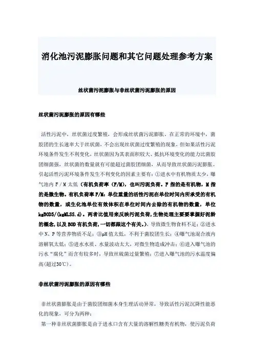消化池处理