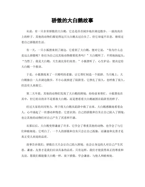骄傲的大白鹅故事