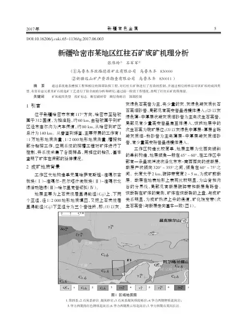 新疆哈密市某地区红柱石矿成矿机理分析