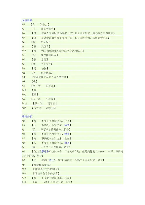英语26个字母发音规则