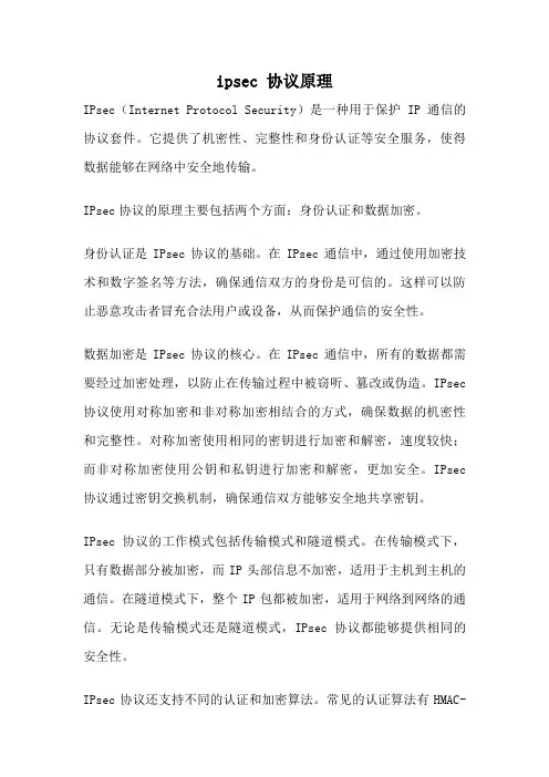 ipsec 协议原理