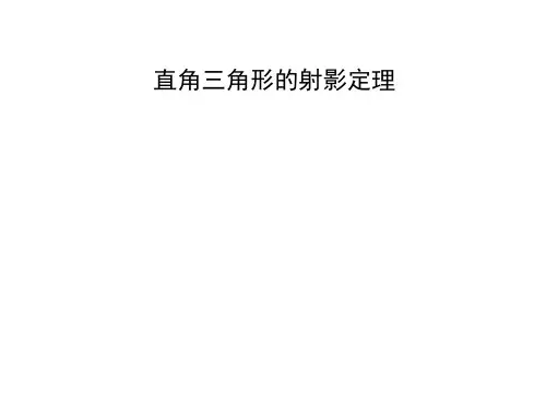 直角三角形的射影定理   课件