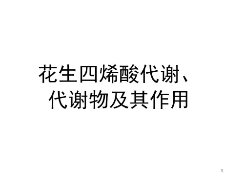 花生四烯酸代谢物及其作用 (2)ppt课件