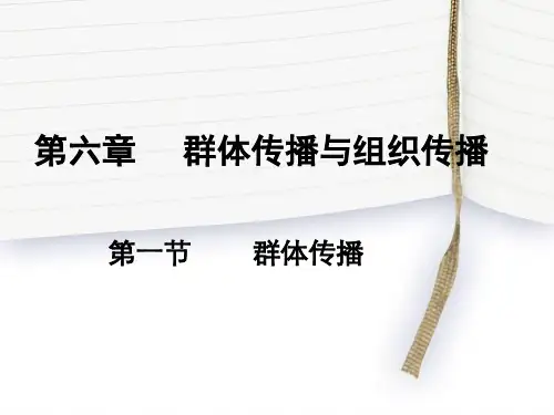 传播学 第六章 第一节17页PPT
