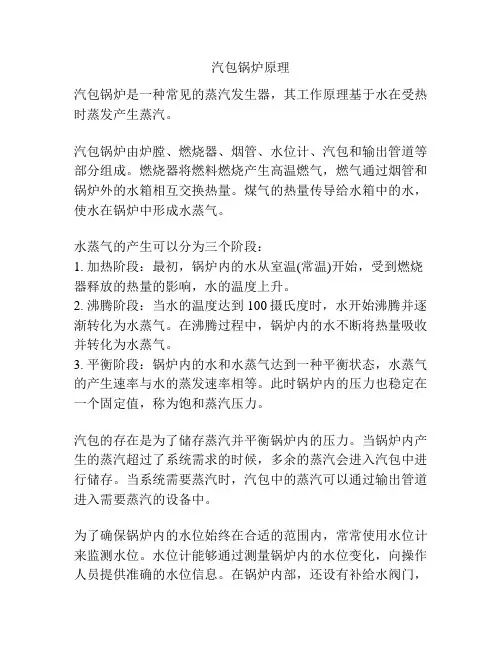 汽包锅炉原理