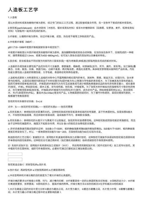 人造板工艺学