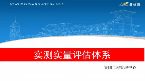 (精品)碧桂园实测实量评估体系(新版)11.24