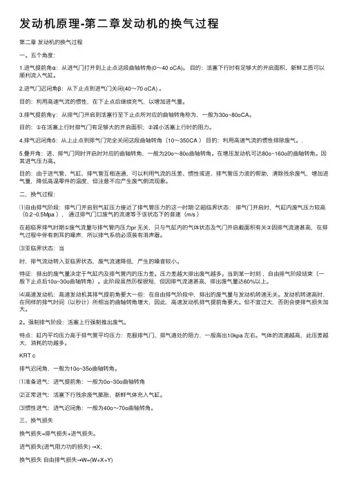 发动机原理-第二章发动机的换气过程