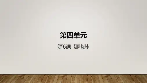 《娜塔莎》课件人教版高中语文选修《外国小说欣赏》