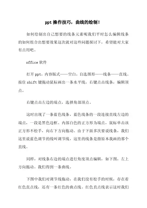 ppt操作技巧_曲线的绘制!