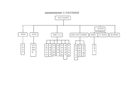 (完整版)农业组织架构及岗位安排
