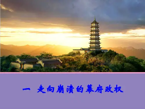 专题八  《走向崩溃的幕府政权》 课件 (25张)