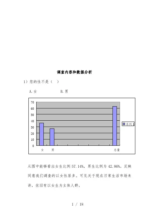 调查问卷内容与数据分析