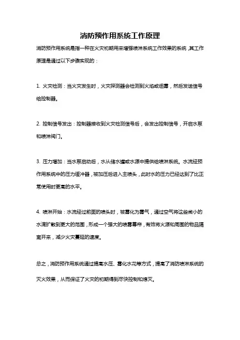 消防预作用系统工作原理