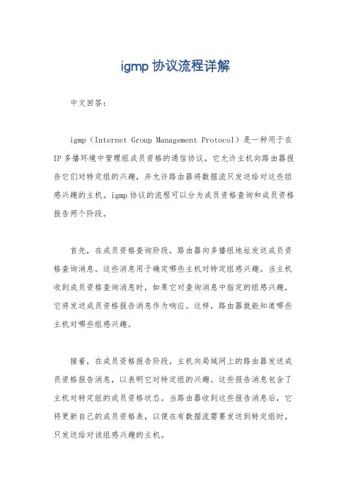 igmp协议流程详解