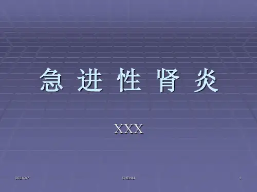 急进性肾炎PPT课件