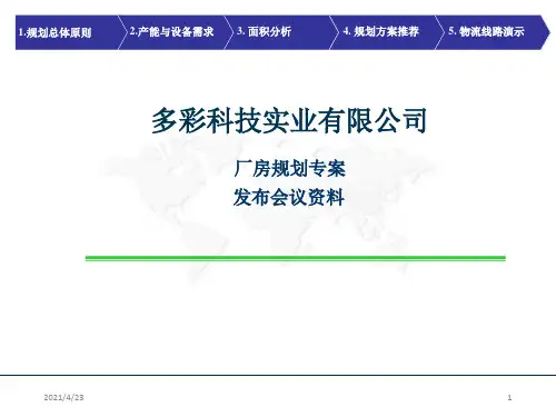 《厂房规划专案》PPT课件