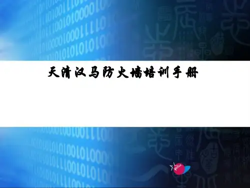 天清汉马防火墙培训手册