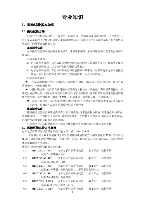 振动试验基本知识