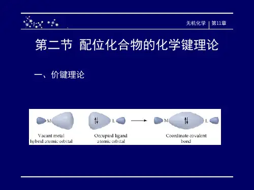 2020高中化学配位化合物的价键理论