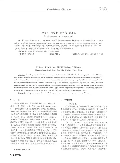 基于数字化运营体系的企业级运营监控平台设计与实现