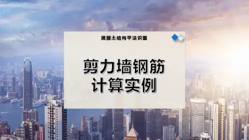 剪力墙钢筋计算实例