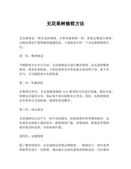 无花果树修剪方法