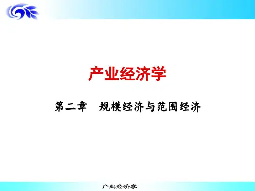 第二章 规模经济与范围经济