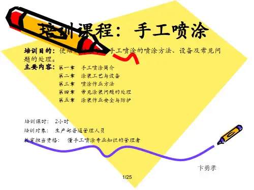 手工喷涂培训资料