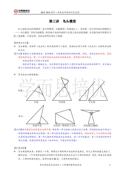 第三讲 鸟头模型